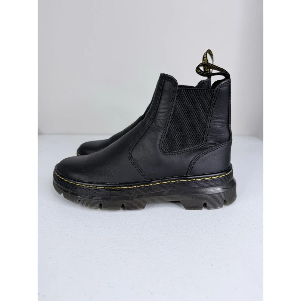 Dr. Martens Embury Black Leather Chelsea Boots Womens Size 6